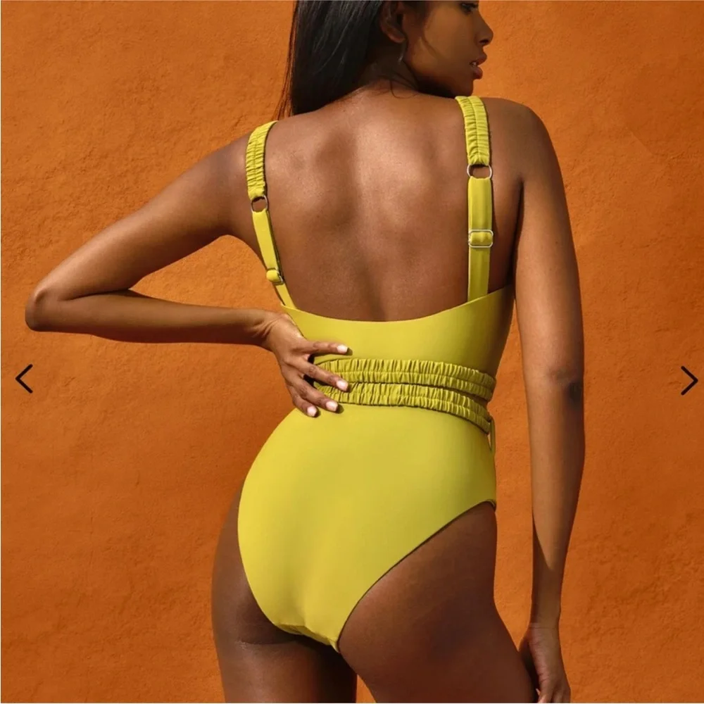 Andrea Iyamah swimsuit one piece wasabi green - Picture 3 of 4